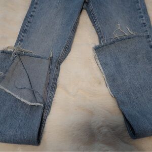 Zara Size 2 slit high rise skinny jeans